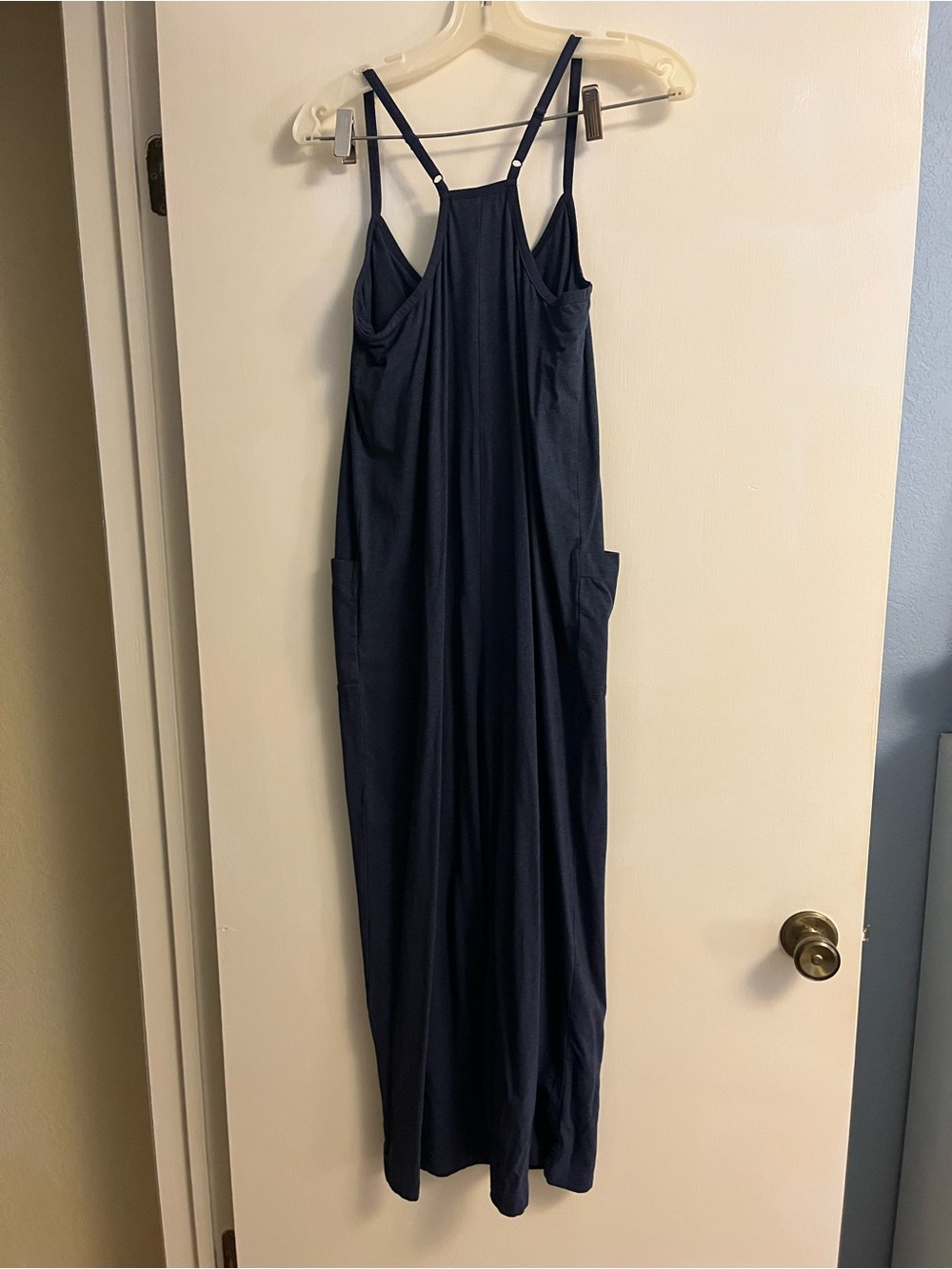 Pact Navy Blue Sleeveless Jumpsuit Romper - Picture 6 of 7